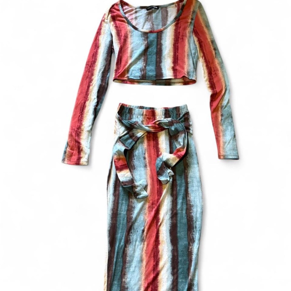 Fashion Nova Multicolor Tie-Dye Set